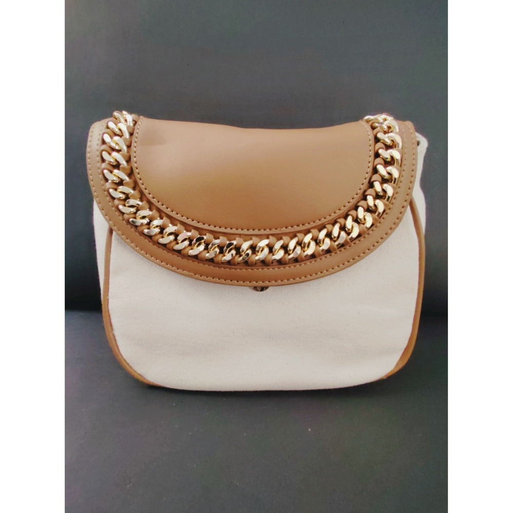 NWT BCBGeneration Shoulder Bag Crossbody Purse Cognac Natural Gold Strap